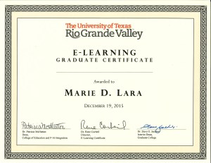ELearning Certificate